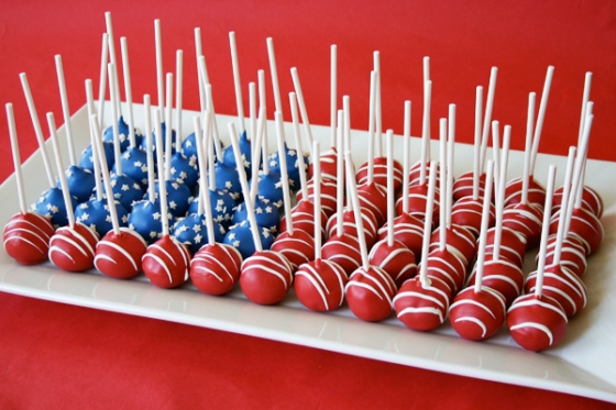 Patriotic Cake Pops
